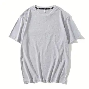 थोक वस्त्र 2023 कस्टम मुद्रण महिलाओं बड़े सफेद 100% कपास टी शर्ट महिलाओं के लिए