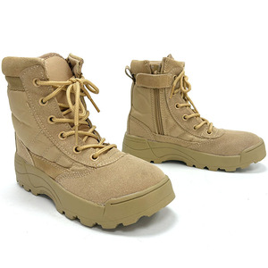 รองเท้าบูทเด็ก DF22 สีดำ ลายพรางทะเลทราย สำหรับฝึกซ้อมและตั้งแคมป์ - Product Image 5