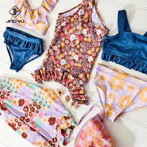Traje de Baño Infantil Personalizado OEM con Estampado de Playa, Traje de Baño de Nailon Reciclado Suave de Alta Calidad para Niñas - Product Image 4