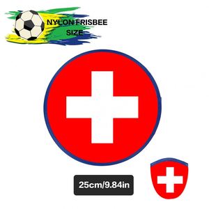 Vente en gros de soucoupes volantes en nylon personnalisées, fabriquées en Suisse, portables, pliables et avec poche, pour l'extérieur - Product Image 2