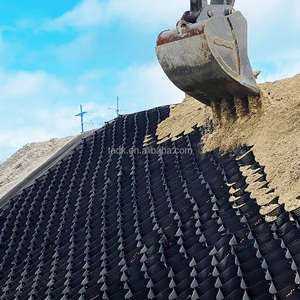 Géocell en <span class=keywords><strong>plastique</strong></span> alvéolaire personnalisé, divers modèles, en HDPE noir, <span class=keywords><strong>pour</strong></span> la stabilisation des routes et voies ferrées extérieures - Product Image 3