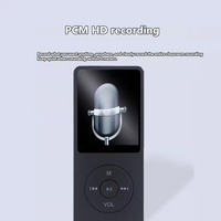 LUOZE YYG Lecteur MP3 Mini Personnalisé 1,8 Pouces BT 5.0 Radio FM Lecteur de Livres Électroniques Enregistreur Vidéo Carte TF 128 Go Lecteur de Musique Portable