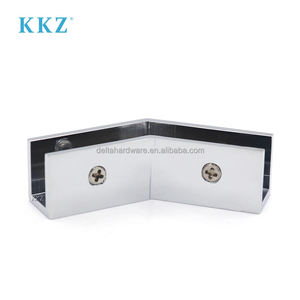 CRL S0GC135 Chrome en laiton massif, pinces d'angle <span class=keywords><strong>pour</strong></span> porte de douche en verre trempé <span class=keywords><strong>à</strong></span> 135 degrés, clips <span class=keywords><strong>à</strong></span> glissière - Product Image 3