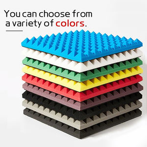 QIANQIAO Panneaux Acoustiques Pyramidaux en <span class=keywords><strong>Mousse</strong></span> de Polyuréthane Ignifuges pour Studio, KTV, Bureau à Domicile, Chambre à Coucher - Vente en Gros - Product Image 4