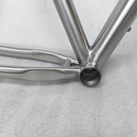 Cadre de vélo VTT en titane de style le plus récent, finition brillante