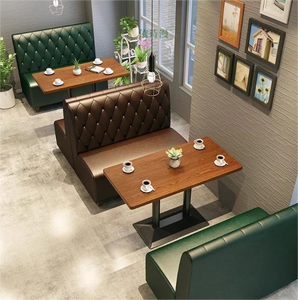 Set di Divani e Sedie Retrò Personalizzati per Ristoranti Occidentali, Caffè, Bar e Pasticcerie - Product Image 4