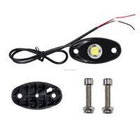12V 9 Leds 9W blanco puro impermeable Underglow Trail Rig LED Rock luces para coches universales camiones ATV UTV SUV Jeep barco