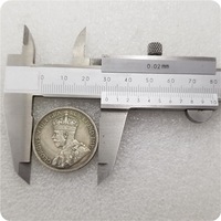 Réplica de Moneda Canadiense Antigua de 1921, 50 Centavos de Canadá, Serie Rey Jorge V, Regalos de Recuerdo