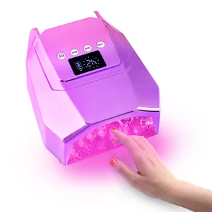 Professional Gradient Color 98W Portable Cordless Pro Cure UV LED Nail Lamp machine Low Heat Function For Nail Salon