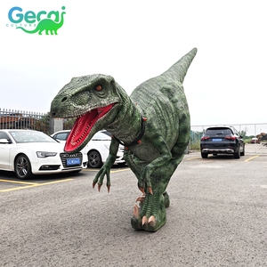 Costume de dinosaure réaliste animatronique robotique marchant, modèle <span class=keywords><strong>Raptor</strong></span> mécanique <span class=keywords><strong>Jurassic</strong></span> <span class=keywords><strong>Park</strong></span>, personnalisable, à vendre - Product Image 2