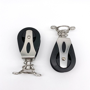 Puleggia in Nylon singola 316 in acciaio inossidabile con molla per corda 6-8mm - Product Image 4