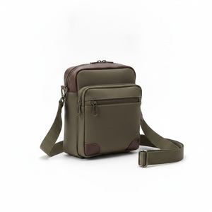 Nylon PU Sacoche Crossbody <b>Bag</b> BSCI Factory <b>Mens</b> <b>Shoulder</b> <b>Bag</b> Multi Pocket Custom Logo Travel Tool <b>Bag</b> 18x24x7cm - Product Image 2