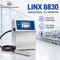 Machine de codage CIJ intelligente IPS-8830 avec boîtier en acier inoxydable et faible consommation de solvants pour l'impression de données variables