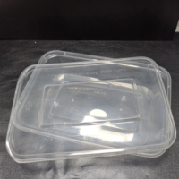 Vente en gros de barquettes alimentaires en PP micro-ondables de 750 ml, contenants en plastique pour nouilles et sushis, plats à emporter, aliments surgelés, vaisselle