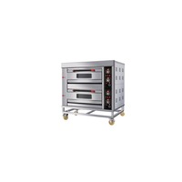 Four à gaz Unitech HGB-40Q 1330x890x1410mm 200kw pour usage commercial, boulangerie et restaurant, acier inoxydable, écran LED