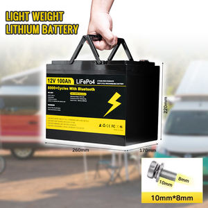 En stock UE Pologne Batterie LiFePO4 12V 24V 100Ah 200Ah 300Ah Lithium à décharge profonde pour alimentation solaire - Product Image 3