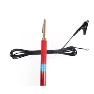 Hot sale 10kv 35kv Telescopic High Voltage Frp Static Earthing Portable Electric Discharge rod Earthing set