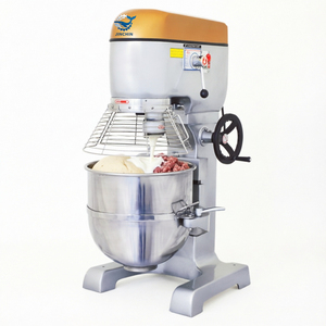 Mélangeur planétaire électrique 20L/4kg <span class=keywords><strong>à</strong></span> entraînement par courroie pour boulangerie, idéal pour mélanger lait, garnitures aux œufs, beurre, pâte <span class=keywords><strong>à</strong></span> croissant et gâteaux - Product Image 1