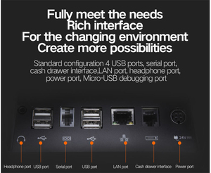 Máy Pos Eposterminal Eftpos T2 Mini 2GB + 16GB 4G + NFC + Quét Máy Tính Tiền Pos Tất Cả Trong Một Thiết Bị Đầu Cuối Pos Công Nghiệp Pda Touch Pos - Product Image 4