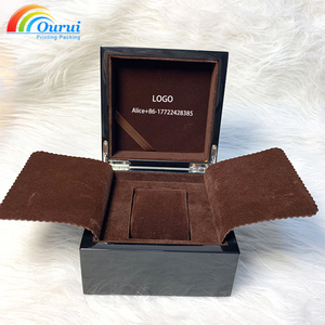 Factory Custom Wooden <b>Watch</b> Box with Velvet Lining, Luxury Branded <b>Watch</b> Packaging <b>Case</b> for Men and Women, Custom Logo Available - Product Image 3