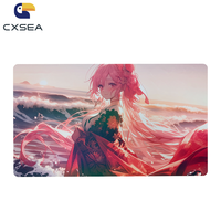 Tapis de Souris Personnalisé en Gros avec Impression Anime, en Fibre de Polyester, Grand Tapis de Bureau Gaming Antidérapant et Imperméable pour Clavier PC et Ordinateur Portable