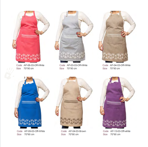 Delantales de Cocina de Algodón Egipcio, Resistentes a Derrames, con Correa Ajustable para el Cuello y Bolsillos Grandes, Disponibles en Stock con Tiempo de Entrega de Muestra de 7 Días - Product Image 4