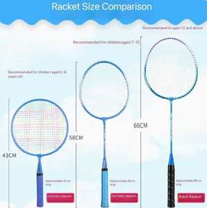 Raquettes de <span class=keywords><strong>badminton</strong></span> ultra-légères spéciales pour enfants de 3 à 12 ans, élèves du primaire, enfants de maternelle, ensemble parent-enfant - Product Image 2
