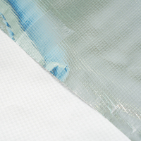 Feuille de tissu tissé de haute qualité isolation thermique refléter le tissu tissé en feuille d'aluminium léger