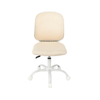Chaise de bureau de direction ergonomique moderne haut de gamme en tissu avec base en PU, pieds chromés, fonction inclinable, hauteur réglable, fonction pivotante