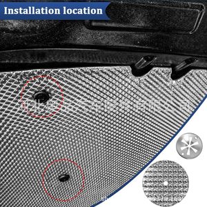 Kit de coussinets d'isolation thermique pour tuyau d'échappement en aluminium pour Volkswagen Audi Porsche, pièces de réparation automobile N90335004 N90796501 - Product Image 5