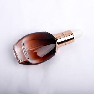 30 мл градиентная стеклянная розовая бутылка-капельница прозрачная стеклянная бутылка-капельница 30 мл стеклянные бутылки с золотой серебряной крышкой-капельницей - Product Image 2