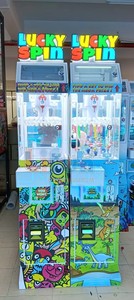 Lifun Amusement Business Mini Gamer Spin Lucky Spin-N-Drop Clip Prize <strong>Game</strong> <strong>Machine</strong> with Prize Locker Portable Claw Doll Grabber - Product Image 4