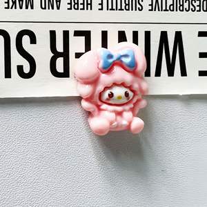 Bonitos accesorios de resina de dibujos animados, horquilla hecha a mano DIY ecológica y decoraciones de funda de teléfono para Navidad - Product Image 4