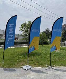 Banderas de plumas al aire libre personalizadas al por mayor banner de playa volador para publicidad promocional - Product Image 4