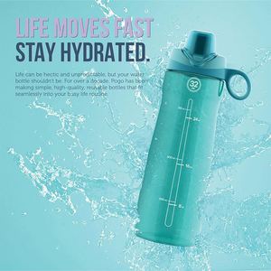Bouteille d'eau en plastique réutilisable sans BPA, anti-fuite, pour la salle de sport, les sports et les activités de plein air - Product Image 6