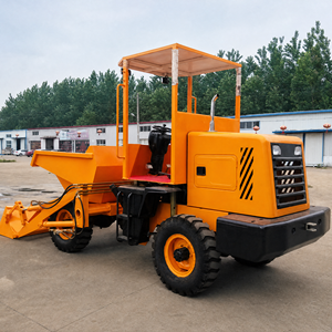 Mini Dumper Front Loader 4x4 <b>Wheel</b> 3T Rated Load Diesel Engine Hydraulic Tipper for <b>Small</b> Quarry Material Handling - Product Image 3
