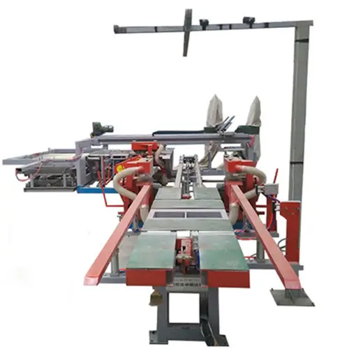 Full Automatic Four Edge Plywood Trimming Cutting Saw Machine Used for Plywood