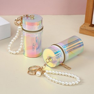 Ngọc Trai Son môi Túi Keychain xách tay đồng xu ví ví tai nghe túi nhỏ phụ kiện treo đồ trang trí Chapstick lưu trữ Pouch - Product Image 5