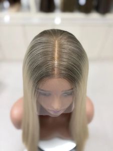 <span class=keywords><strong>Perruque</strong></span> Sheitel <span class=keywords><strong>juive</strong></span> lisse blond cendré, <span class=keywords><strong>perruque</strong></span> en cheveux humains à nœuds simples avec dessus en dentelle, <span class=keywords><strong>perruque</strong></span> casher modeste et invisible, vente en gros - Product Image 5