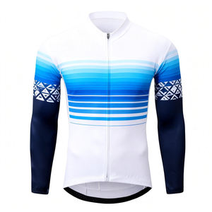 Jersey de Ciclismo Personalizado con Logotipo, Ligero, Transpirable, de Secado Rápido, Profesional, de Manga Larga, para Equipo de Ciclismo - Product Image 1