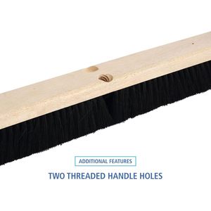 Boardwalk BWK20224 2.5 pulgadas Cerdas de Fibra de Tampico Negras de 24 Pulgadas Cabezal de cepillo para limpieza de pisos - Product Image 6