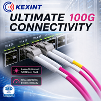 Câble de raccordement optique KEXINT 10G/40G/100G Erika Violet LC-LC OM4 Multimode Duplex LSZH 50/125μm