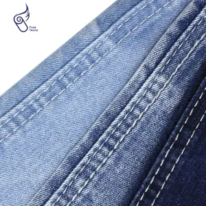 Fil teint 64% coton 34% polyester 2% spandex denim stretch jeans tissus