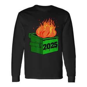 T-shirt à manches longues Dumpster Fire 2025 – Vêtement promotionnel - Product Image 1