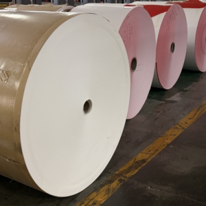 Rouleau de papier enduit de PE en gros pour usine, rouleau jumbo, taille personnalisée, matière première pour la fabrication de produits alimentaires en papier - Product Image 5