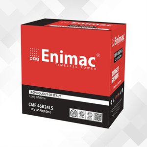 Batería de Auto ENIMAC Vietnam 46B24 12V 45AH, Plomo de Alta Pureza, Terminal P2, 12 Meses de Garantía, Batería de Arranque de Alta Potencia, Nueva - Product Image 1