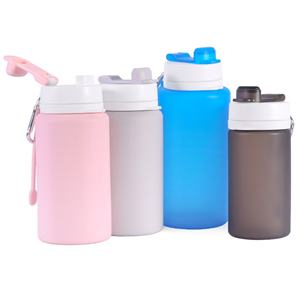 Bouteille d'eau en silicone grande capacité avec poignée portable pour les sports de plein air et les voyages (vente en gros) - Product Image 3