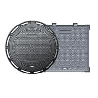 Couvercles et grilles de manhole en fonte ductile noire D400 durables de la marque Jingdong pour voies de circulation et drainage des égouts