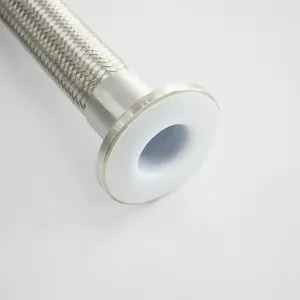 Promozione della fabbrica tubo idraulico produttore di ghiaccio tubo olio SS intrecciato PTFE tubo Te flon in metallo tubo di gas compresso ptfe