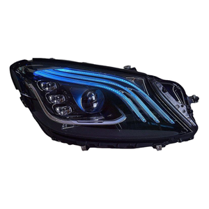 DOS Auto pour <span class=keywords><strong>Mercedes</strong></span> Benz GLC W253 Ensemble de phares 16-19 Modifié style Maybach Lentille LED Feux de jour Clignotant - Product Image 1